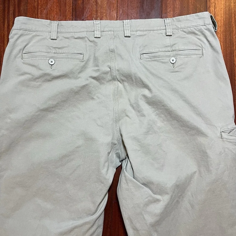 Duluth Trading Co Pants Men 42x34 Flex Ballroom Khakis Relaxed Fit Workwear READ